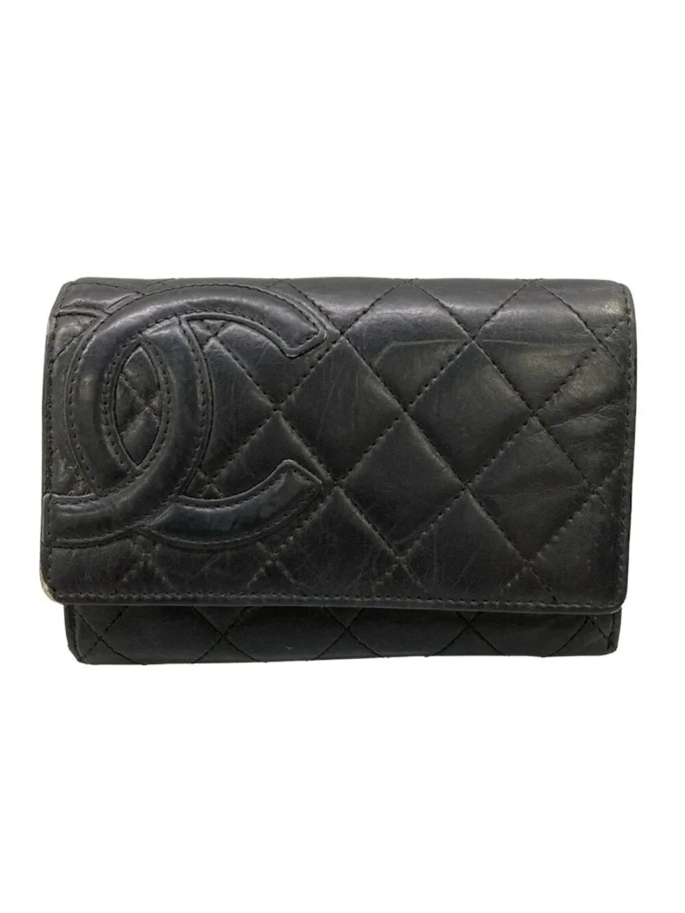 Chanel Wallet Cambon Line Black Leather